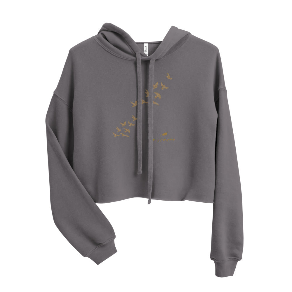 BIRDROAD COLLECTION. -  WOMEN CROP HOODIE