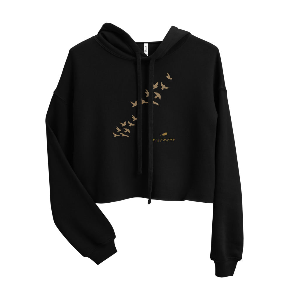 BIRDROAD COLLECTION. -  WOMEN CROP HOODIE