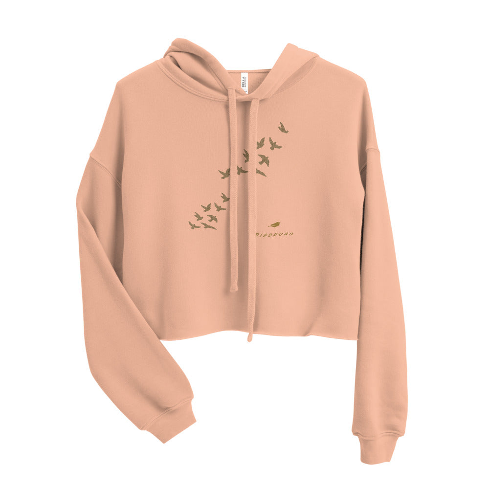 BIRDROAD COLLECTION. -  WOMEN CROP HOODIE