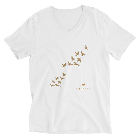 BIRDROAD BRAND Short Sleeve V-Neck Shirt